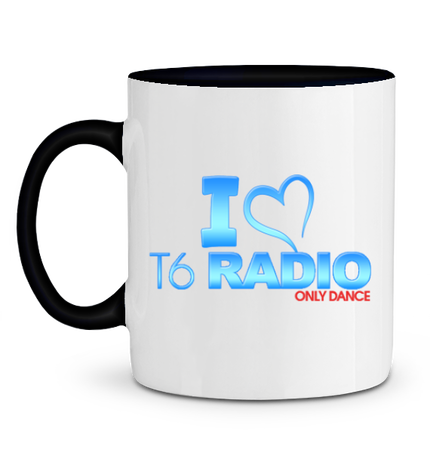 Mug en Céramique Bicolore I love T6