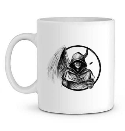 Mug Prométhée Imbolc 2022 100% céramique motif noir sur blanc