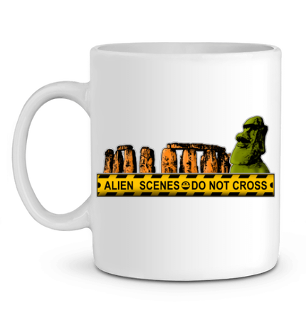 Mug Alien Scenes - Moai et Stonehenge