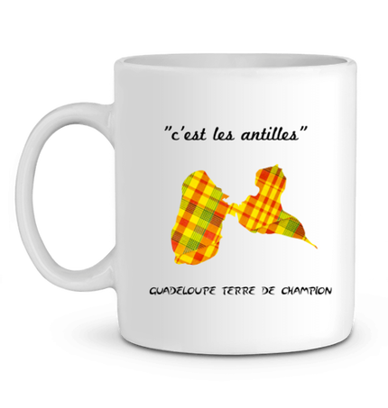 Mug en Céramique Guadeloupe terre de champion.
