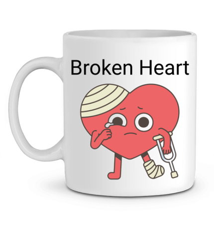 mug classique broken heart
