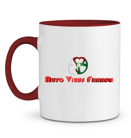 Mug en Céramique Bicolore Auto Virus France