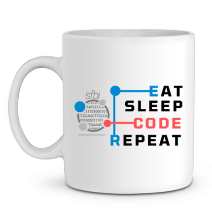 Mug blanc - Version Eat Sleep Code Repeat
