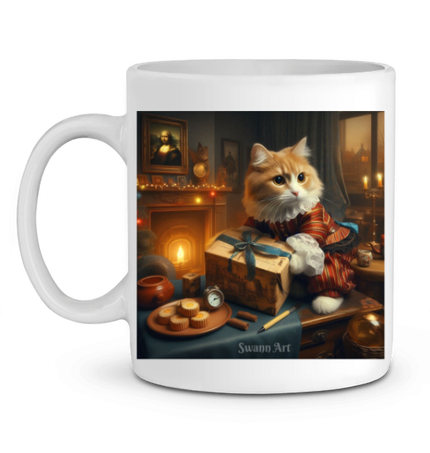Chat de Noël - image côté gauche