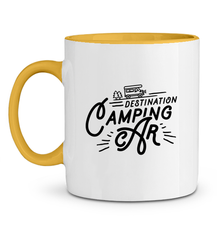 Mug Destination camping-car bi-color