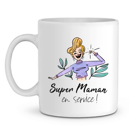 Tasse super maman en service