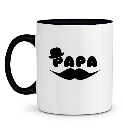 Mug en Céramique Bicolore Papa