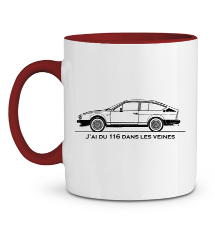 Mug bicolore 116 (Droitier)