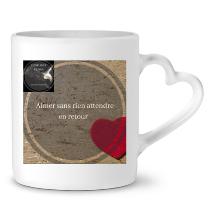 Mug cœur en céramique