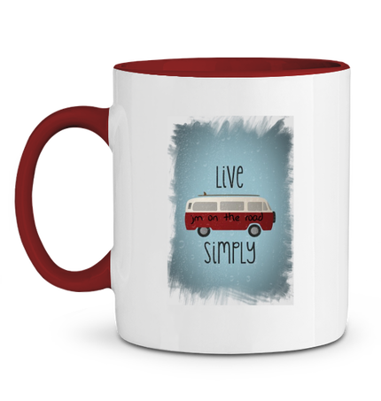 JM ON THE ROAD MUG LIVE SIMPLY