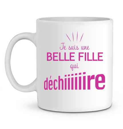 Mug Belle Fille qui déchire