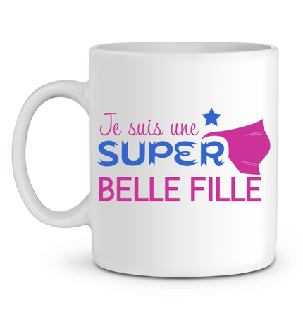 Mug Super Belle Fille Violet & Bleu
