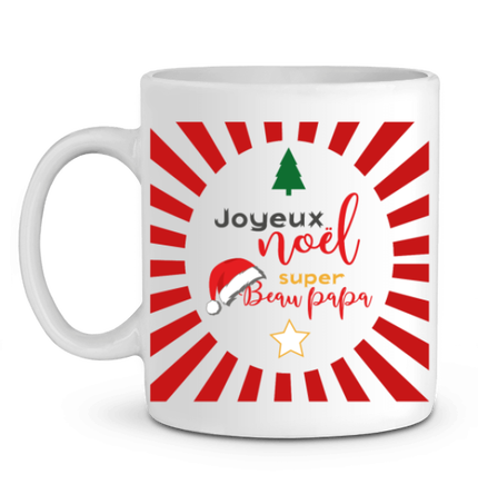 Mug cadeau Noël super beau papa