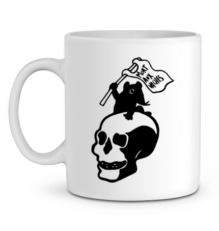 Mug anarchiste rat tête de mort