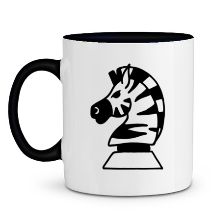 Mug Zebra jeu échecs